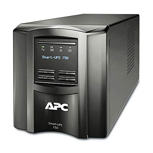 APC by Schneider Electric Smart-UPS SMT-SmartConnect - SMT750IC - Sistema de Alimentación ininterrumpida 750VA (Compatible con Cloud, 6 Salidas IEC-C13), Negro