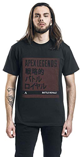 Apex Legends Hombre Camiseta Azul Oscuro M, 60% algodón, 40% poliéster, Regular