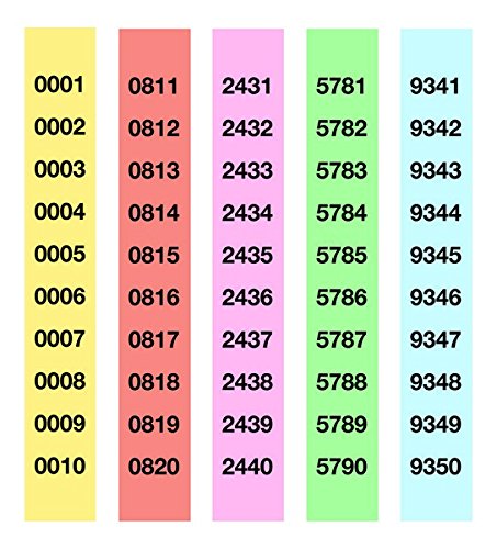 APLI 13110 - Tira de rifa lluminetas 10 x 1000 (10.000 tiras)