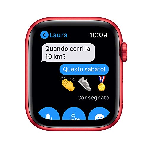 Apple Watch Series 6 (GPS, 44 mm) Caja de aluminio (PRODUCT)RED - Correa deportiva (PRODUCT)RED