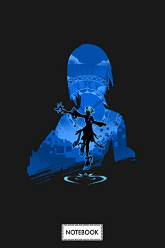 Aqua Kingdom Hearts Notebook: Planner, Lined College Ruled Paper, Diary, 6x9 120 Pages, Journal, Matte Finish Cover