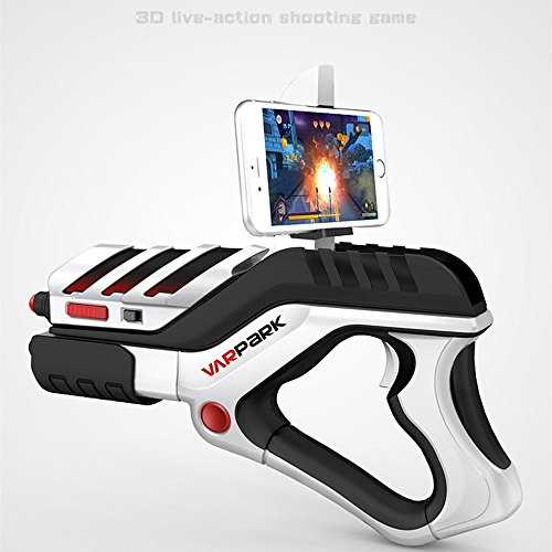 AR Game Gun Gamepad con Bluetooth Reality Gaming Gun Arma port¨¢til virtual AR con soporte para tel¨¦fono compatible con los tel¨¦fonos inteligentes Android IOS