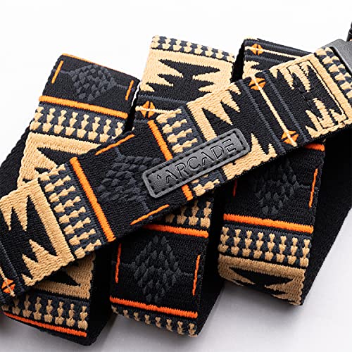 Arcade Cinturón de aventura unisex delgado y original, correa elástica de ancho estrecho, hebilla de ajuste micro, Alfombra Lava/Dr, talla única