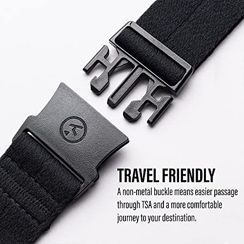 Arcade Cinturón de aventura unisex delgado y original, correa elástica de ancho estrecho, hebilla de ajuste micro, Alfombra Lava/Dr, talla única