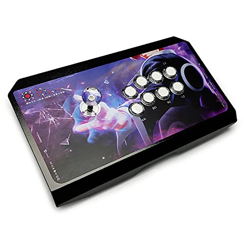Arcade Fight Stick, Street Fighter Arcade Game Fighting Joystick con Puerto USB, Luz de respiración, Adecuado para PS3 / PS4 / Xbox One/Nintendo Switch/PC Windows.