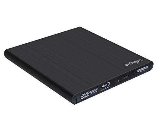 Archgon Style UHD 4K-Ultra HD BD Reproductor Player Externo, lectores grabadora de BLU-Ray BDXL para PC USB 3.0 USB-C, M-Disc, Caja de protección, Unidad bluray Externa, Lector UHD, ALU Negro