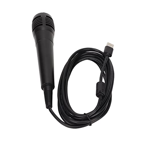 Archuu Micrófono USB para Juegos con Cable de 10 Pies Compatible con Switch para PC para PS4 para PS5 para Wii, Micrófono de Karaoke USB Universal, Micrófono USB Universal Liviano