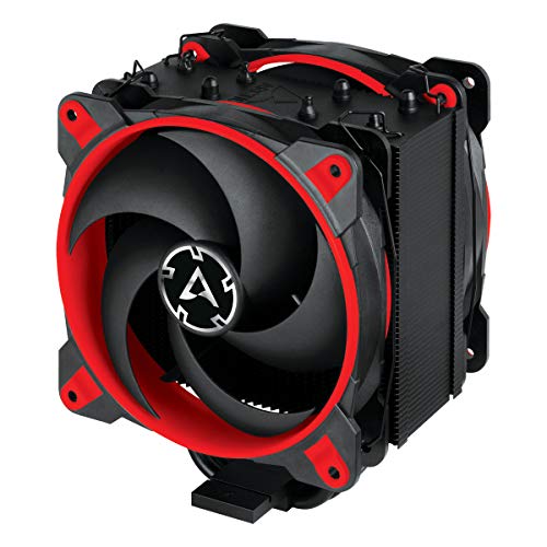 ARCTIC Freezer 34 eSports DUO - Ventola de CPU, Enfriador de CPU Push-Pull, Motor Silencioso, Desde 200 hasta 2100 Rpm, 2 Ventiladores PWM 120mm – Rojo