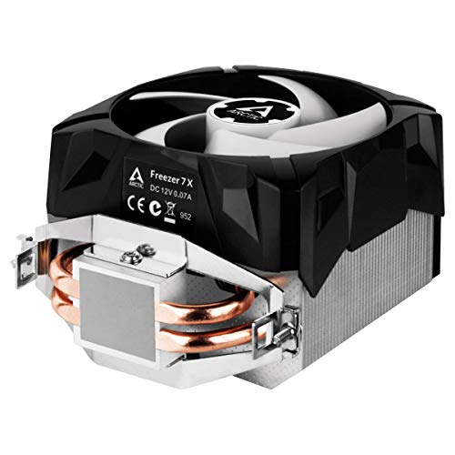 ARCTIC Freezer 7 X - Disipador de CPU, Refrigerador CPU Compacto Multicompatible, Ventilador PWM de 100 mm, Compatible con Intel y AMD, 300-2000 RPM, Pasta MX-2 Pre-aplicada, Enfriador