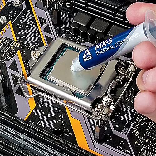 ARCTIC MX-5 (4 g, Espátula incl) - Ultimate Performance Pasta Térmica para todos los procesadores (CPU,GPU-PC,PS4,XBOX), conductividad térmica extremadamente alta, larga durabilidad, aplicación segura