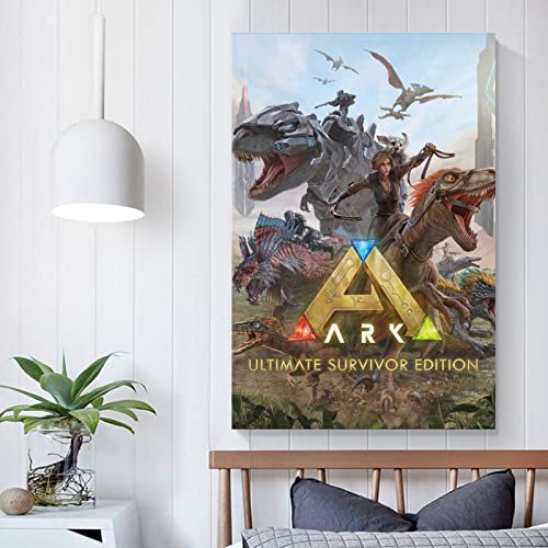 ARK Ultimate Survivor Edition - Póster de juego para decoración moderna de dormitorio familiar para dormitorio y sala de estar, 30 x 45 cm