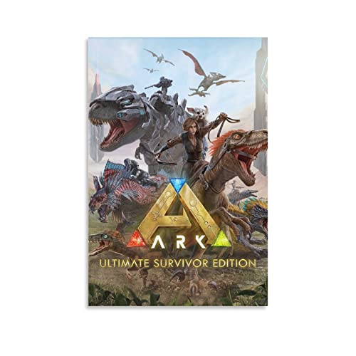 ARK Ultimate Survivor Edition - Póster de juego para decoración moderna de dormitorio familiar para dormitorio y sala de estar, 30 x 45 cm