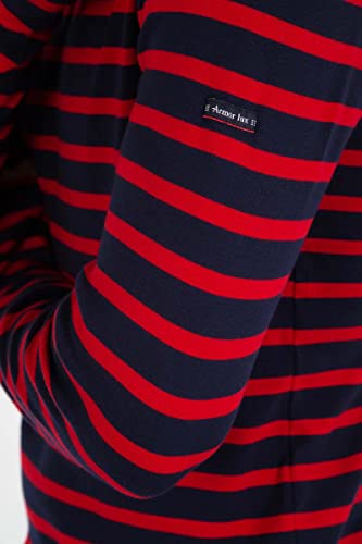 Armor Lux Crozon Camiseta, Multicolor (Navire/Braise 455), XXX-Large para Hombre