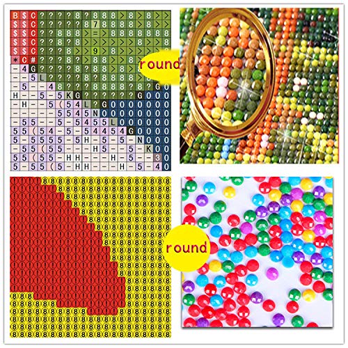 AROPDKOW-AA 5D DIY Full Drill Diamond Painting Dubai Skyline Aerial Images of Cities with Modern Architecture Cross Stitch Embroidery Kit 30X40Cm