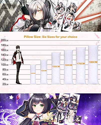 ARRISLIFE Utawarerumono Mask of Deception Body Funda de Almohada Peach Skin 150 x 50cm(59in x 19.6in) Kawaii Funda de Almohada