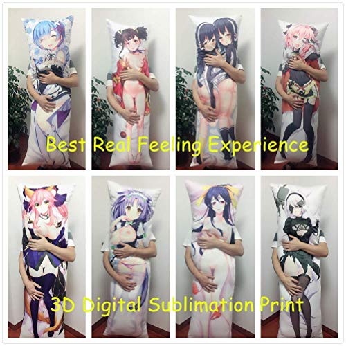 ARRISLIFE Utawarerumono Mask of Deception Body Funda de Almohada Peach Skin 150 x 50cm(59in x 19.6in) Kawaii Funda de Almohada