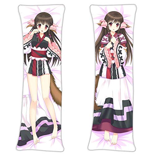ARRISLIFE Utawarerumono Mask of Deception Body Funda de Almohada Peach Skin 150 x 50cm(59in x 19.6in) Kawaii Funda de Almohada