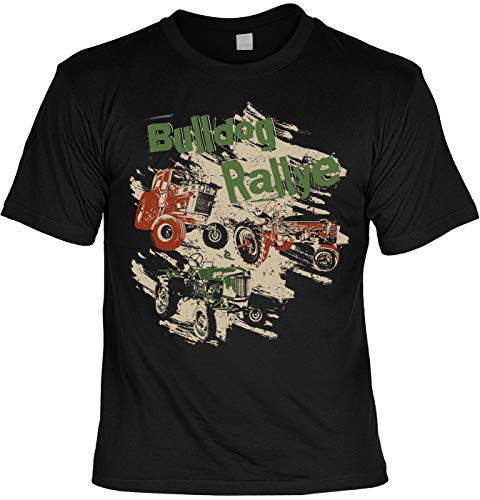 Art & Detail Camiseta divertida con frases divertidas – Bulldog Rallye – Nuevo diseño 2020 Negro
 L