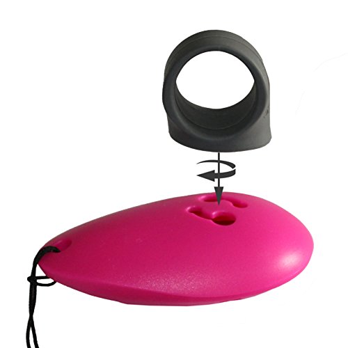 ASCO Clicker de Dedo prémium Cinta elástica para la Mano para Entrenamiento con clicker, clicker Profesional para Perros, Gatos y Caballos, adiestramiento de Perros con clicker, Negro AC01FA