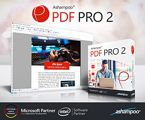 Ashampoo 80743 Pro 2-Software PDF (versión Completa, 3 licencias)