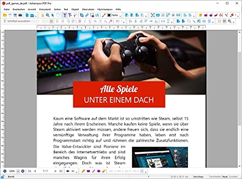 Ashampoo 80743 Pro 2-Software PDF (versión Completa, 3 licencias)