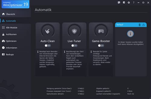 Ashampoo 81004 WinOptimizer 19-Sistema de optimización para Windows (10 licencias)