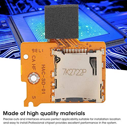 ASHATA Ranura para Tarjeta Micro TF SD para Consola de Juegos Switch Lite, Pieza de reparación de Repuesto de Ranura para Tarjeta Micro TF SD Interna para Switch Lite