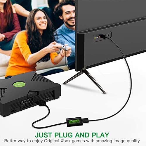 Ashley GAO Consola original para Xbox a HDMI compatible con cable AV adaptador de conexión a HDTV para todos los modelos de consola clásica