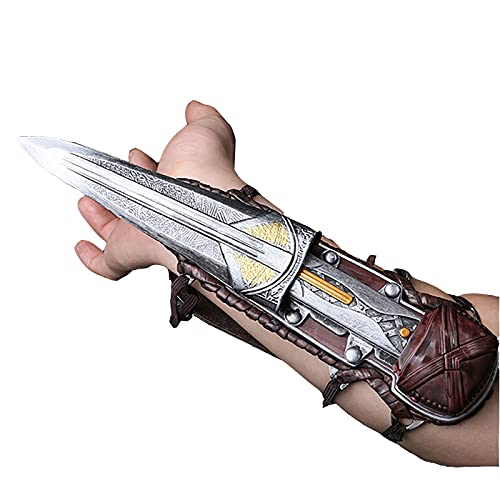 Assassin'S Creed Accesorios de Armas de Juego de rol de Cuchillas Ocultas Adornos de Pulsera de Accesorios de Arma de Hoja Oculta de Salto Recto de Dos etapas