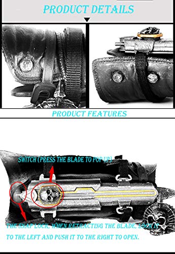 Assassin'S Creed Accesorios de Armas de Juego de rol de Cuchillas Ocultas Hoja Oculta 1: 1 Sword Blade Prop Pulsera eyectable