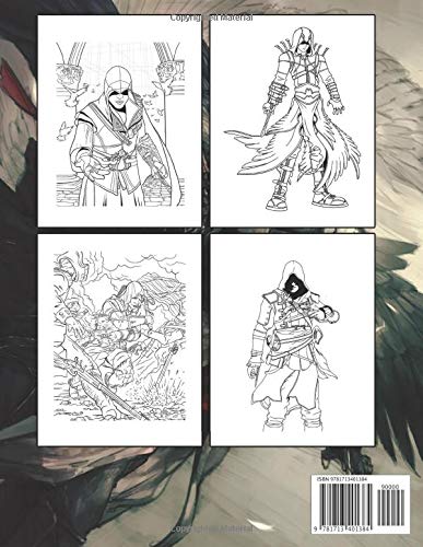 Assassin's Creed Colouring Book: Beautiful illustrations of Assassin’s Creed characters and iconic scene