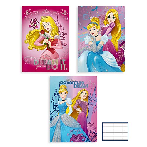 Astro Europa Disney Princess - Cuaderno de notas (tamaño A4, línea A 4670)
