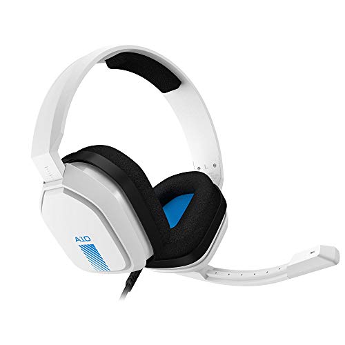 ASTRO Gaming A10 Auriculares alámbricos, ligeros y resistentes, ASTRO Audio, clavija de 3.5mm, para Xbox Series X y S, Xbox One, PS5, PS4, Nintendo Switch, PC, Mac, móvil - Blanco/Azul