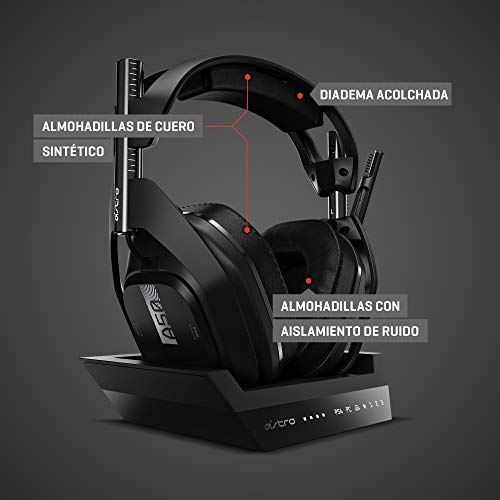 ASTRO Gaming A50 Auriculares inalámbricos Mod Kit Gen 4 para aislamiento de ruido, para A50 PS5, PS4, PC y A50 Xbox Series X y S, Xbox One, PC - Negro