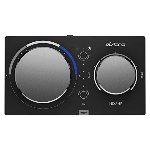ASTRO Gaming MixAmp Pro TR amplificador para cascos, 4a gen, Dolby Audio, tarjeta de sonido USB, conexión digital para PS5, PS4, PC, Mac, Nintendo Switch - Negro/Azul