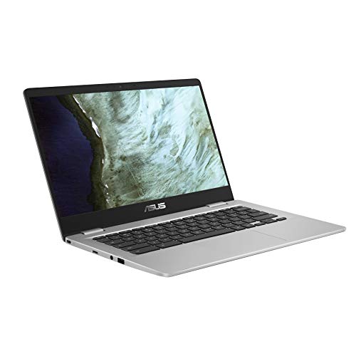 ASUS Chromebook Z1400CN-EB0420 - Portátil de 14" FullHD (Celeron N3350, 4GB RAM, 32GB eMMC, HD Graphics 500, Chrome OS) Plata - Teclado QWERTY español