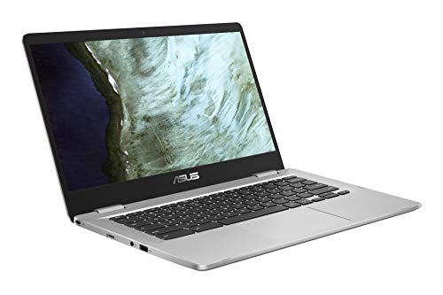 ASUS Chromebook Z1400CN-EB0420 - Portátil de 14" FullHD (Celeron N3350, 4GB RAM, 32GB eMMC, HD Graphics 500, Chrome OS) Plata - Teclado QWERTY español