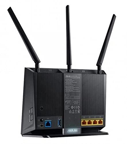 ASUS DSL-AC68U - Router Inalámbrico AC1900 Mbps (Dual-Band VDSL/ADSL 2+, Gigabit, USB 3.0, compatible con Ai Mesh wifi)