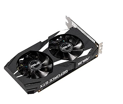 ASUS DUAL-GTX1650-O4G - Tarjeta gráfica (4 GB GDDR5, OC 1755 MHz, 128 bit, PCIE 3.0, 896 núcleos CUDA) Negro