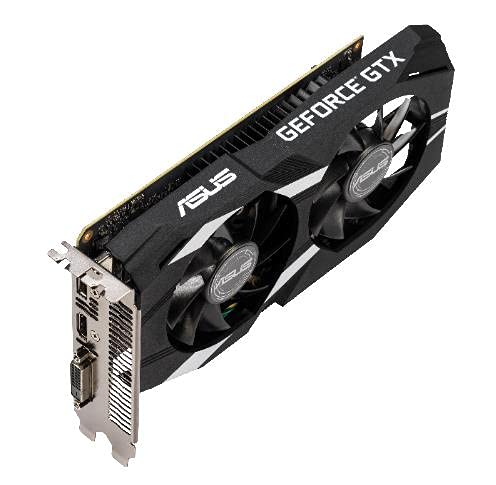 ASUS DUAL-GTX1650-O4G - Tarjeta gráfica (4 GB GDDR5, OC 1755 MHz, 128 bit, PCIE 3.0, 896 núcleos CUDA) Negro