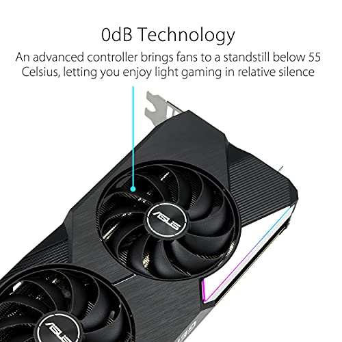 ASUS Dual NVIDIA GeForce RTX 3060 Ti V2 OC Edition - Tarjeta Gráfica Gaming (PCIe 4.0, 8GB GDDR6, LHR, HDMI 2.1, DP 1.4a, Ventiladores Axial-Tech, Dual BIOS, Placa de Protección), Blanco