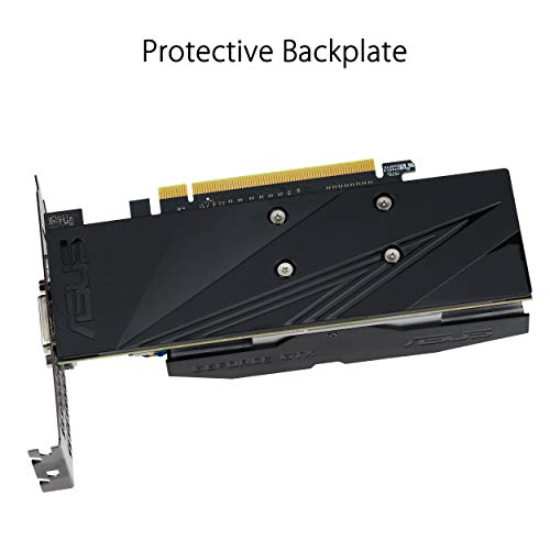 ASUS GTX 1650-O4G-LP-BRK - Tarjeta gráfica (NVIDIA GeForce GTX 1650, 4 GB, GDDR 5, 128 bit, 896 Cuda Núcleos, 1710 MHz, HDMI, DisplayPort, DVI, PCI Express 3.0 x 16)