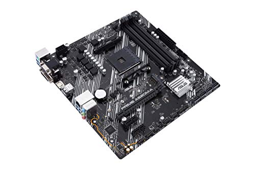 ASUS Prime A520M-A - Placa Base Micro ATX AMD A520 (Ryzen 4000 AM4) con 4 RAM Slots (hasta 128 GB), Ranura M.2, 1 GB Ethernet, HDMI/DVI/D-Sub, SATA 6 Gbps, USB 3.2 Gen 1 Type-A