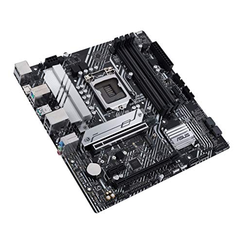 ASUS Prime B560M-A - Placa Base Micro ATX (Intel B560 LGA 1200 con VRM de 8 Fases, PCIe 4.0, Dos Ranuras M.2, 1 GB Ethernet, USB 3.2 Gen. 2 de Tipo C Trasero)