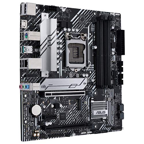 ASUS Prime B560M-A - Placa Base Micro ATX (Intel B560 LGA 1200 con VRM de 8 Fases, PCIe 4.0, Dos Ranuras M.2, 1 GB Ethernet, USB 3.2 Gen. 2 de Tipo C Trasero)