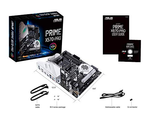 ASUS PRIME X570-PRO - Placa base ATX AMD AM4 con PCIe Gen. 4, dos M.2, HDMI, SATA 6 Gb/s y conector USB 3.2 Gen. 2 en el panel frontal