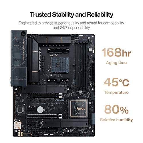 ASUS ProArt B550-CREATOR - Placa Base ATX AMD B550 Ryzen AM4 (PCIe 4.0, Thunderbolt 4 de Tipo C, Ethernet Intel de 2.5 GB, Dos M.2, USB 3.2 Gen. 2 y gestión de Seguridad)