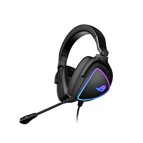 ASUS ROG Delta S - Auriculares de Gaming con USB-C (Cancelación de Ruido IA, Tecnología de Renderizado MQA, Quad DAC Hi-Res ESS 9281, RGB, Compatibles con PC, Switch y Playstation 5) - Negro