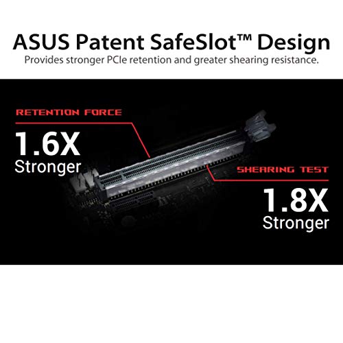 ASUS ROG Strix Cable Elevador PCI-E 3.0 x16 Alta Velocidad Flexible Extensor Tarjeta Extensor, Adaptador de 90 Grados (240 mm)