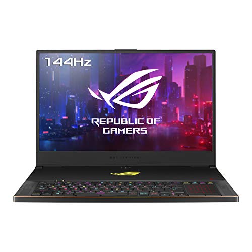 Asus ROG Zephyrus S GX701GWR-H6063T - Portátil Gaming de 17,3" 144Hz FullHD (Intel Core i7-9750H, 16GB RAM, 512GB SSD, RTX 2070 8GB GDDR6, Windows 10 Home) Aluminio Negro - Teclado QWERTY Español